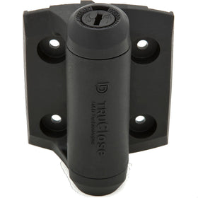 National Hardware N346-206 self-closing mechanism hinge for metal gates, reliable security and convenience.