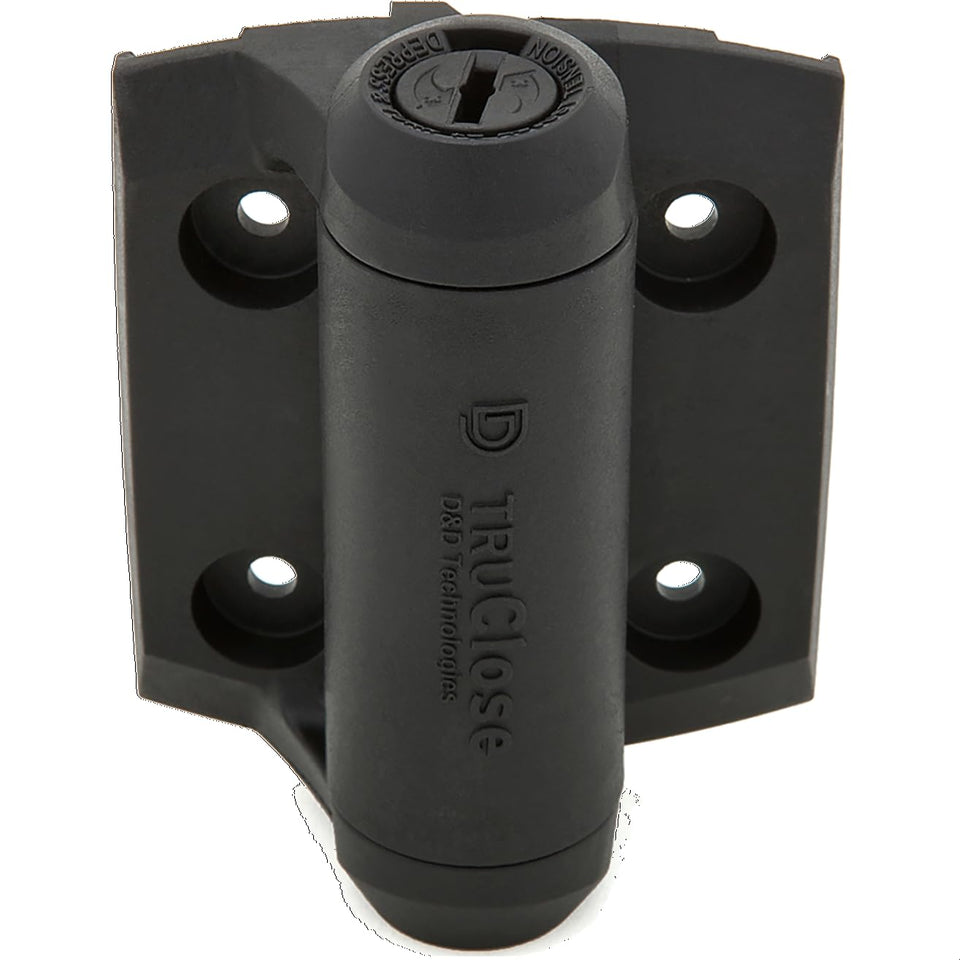 National Hardware N346-206 self-closing mechanism hinge for metal gates, reliable security and convenience.