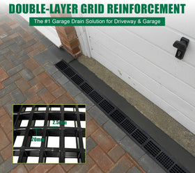 Natotela B Class Drain with vehicle load test demonstrates strength support for driveways