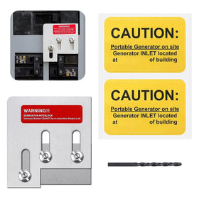 Natupal generator interlock kit installed on a Square D panel for safe generator switching.