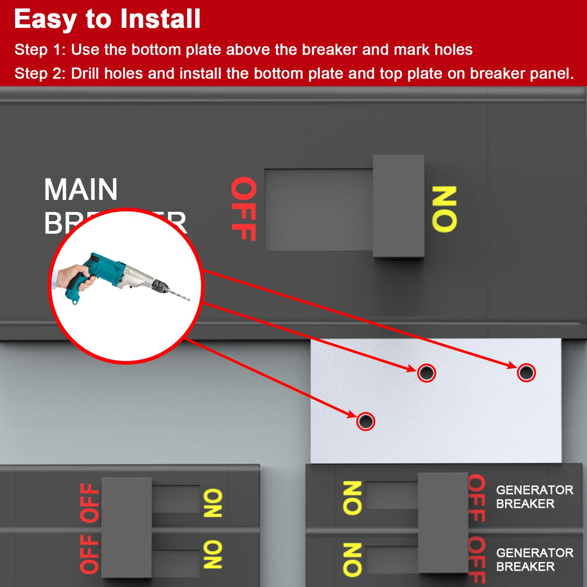Natupal interlock kit screws and nuts for secure mounting.