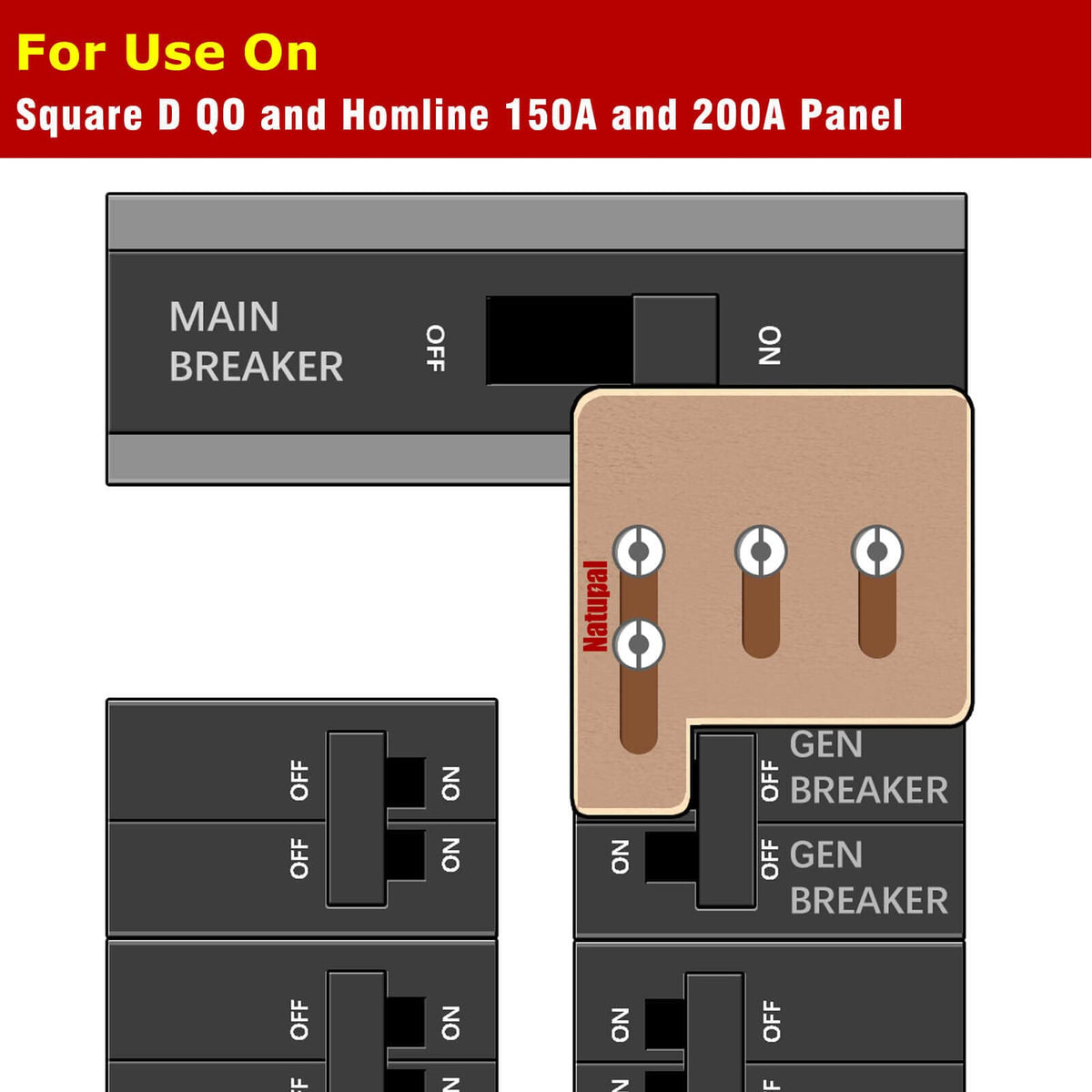 Natupal interlock kit screw set closeup emphasizes secure mounting for quick DIY installation