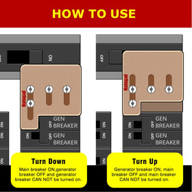 Natupal interlock safety labels highlighting clear operation guidance for users