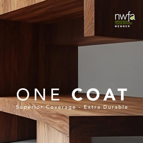 Natura Onecoat Wood Oil eco-friendly formula with no VOCs.