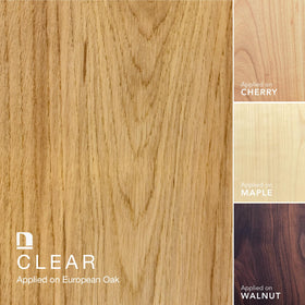 Natura Onecoat Wood Oil on oak surface emphasizing even coverage.