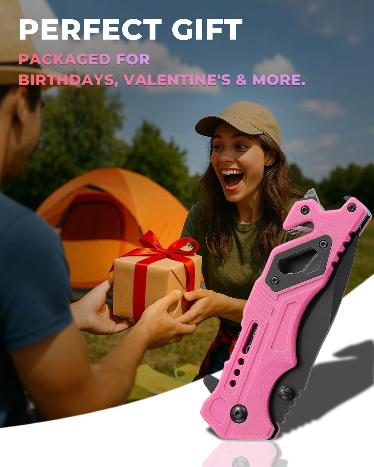 NaturaBlade Elegant Pink knife gift packaging ideal present