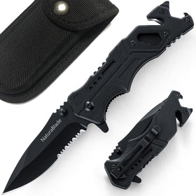 NaturaBlade folding knife with 440 stainless blade for durable everyday cuts.