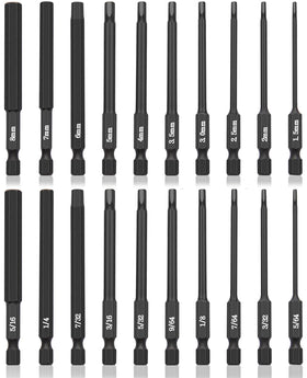 NAUIX 20-piece hex bit set with magnetic tips for easier screw driving