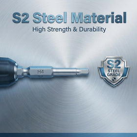 NAUIX magnetic hex bits tips improve screw retention during work.
