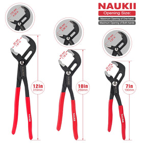 NAUKII water pump pliers 10-inch with a comfortable grip for long use