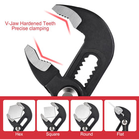 NAUKII water pump pliers 12-inch reach for larger fittings
