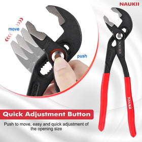 NAUKII water pump pliers adjustable opening for versatile gripping