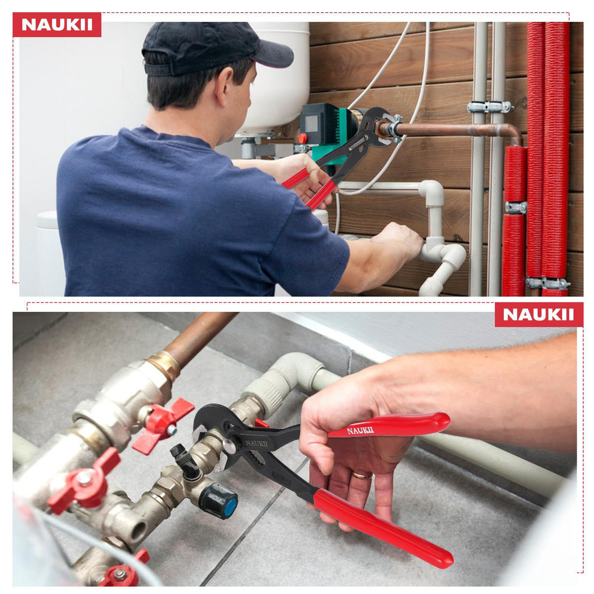 NAUKII water pump pliers rust-preventive coating protects metal surfaces