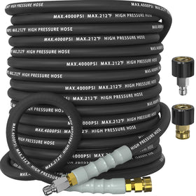 NAVOHEVEN 50ft pressure-washer-hose ready for large-area cleaning tasks.