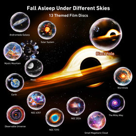 Nawchedo Galaxy Projector Pro adjustable focus knob delivers sharp star details.
