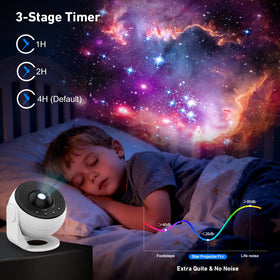 Nawchedo Galaxy Projector Pro timer shut-off supports restful sleep routines.