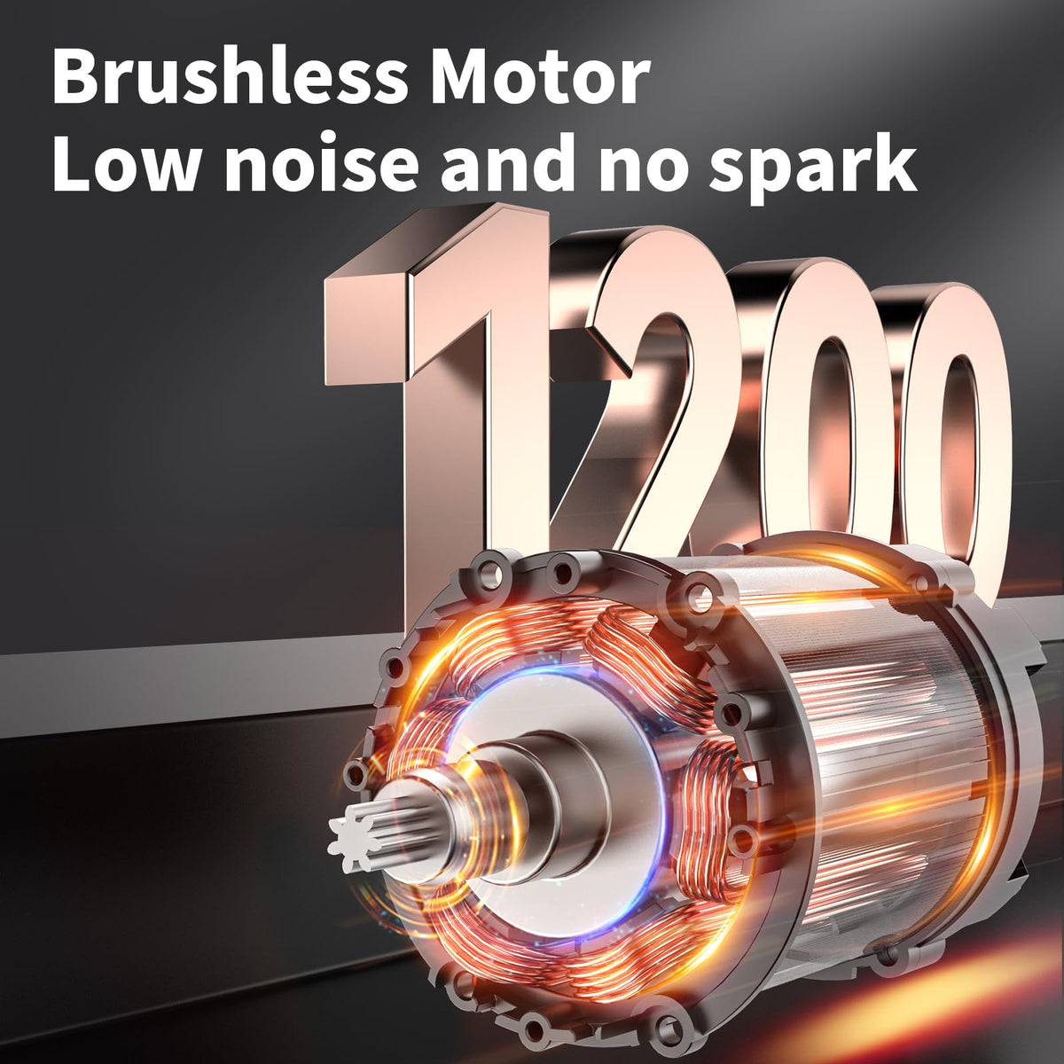 NAWIN 3-speed control adapts to various materials and tasks.