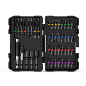 NAWIN impact driver bit set with magnetic tips for quick, secure bit changes.