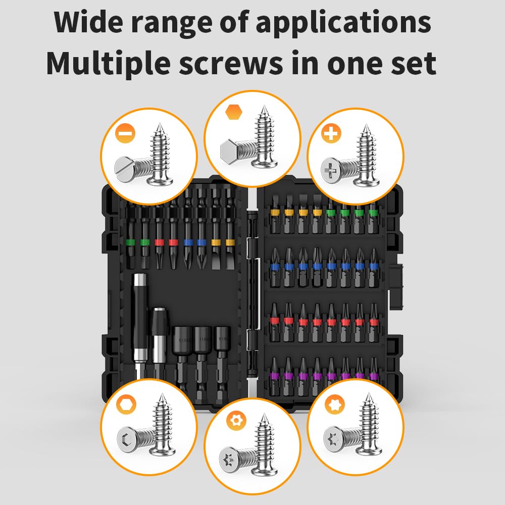 NAWIN slotted bits in stainless steel for reliable fastening.