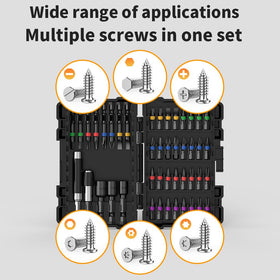 NAWIN slotted bits in stainless steel for reliable fastening.