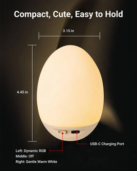Gift-ready packaging makes NAWIQI egg night light a thoughtful present