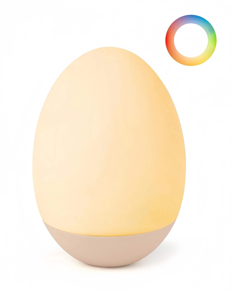 NAWIQI Egg Night Light glows softly in the nursery for bedtime routines