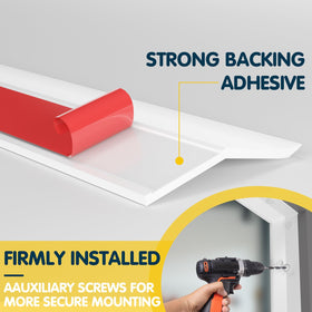 Nayotaa energy-saving garage door seal highlights potential heat retention.