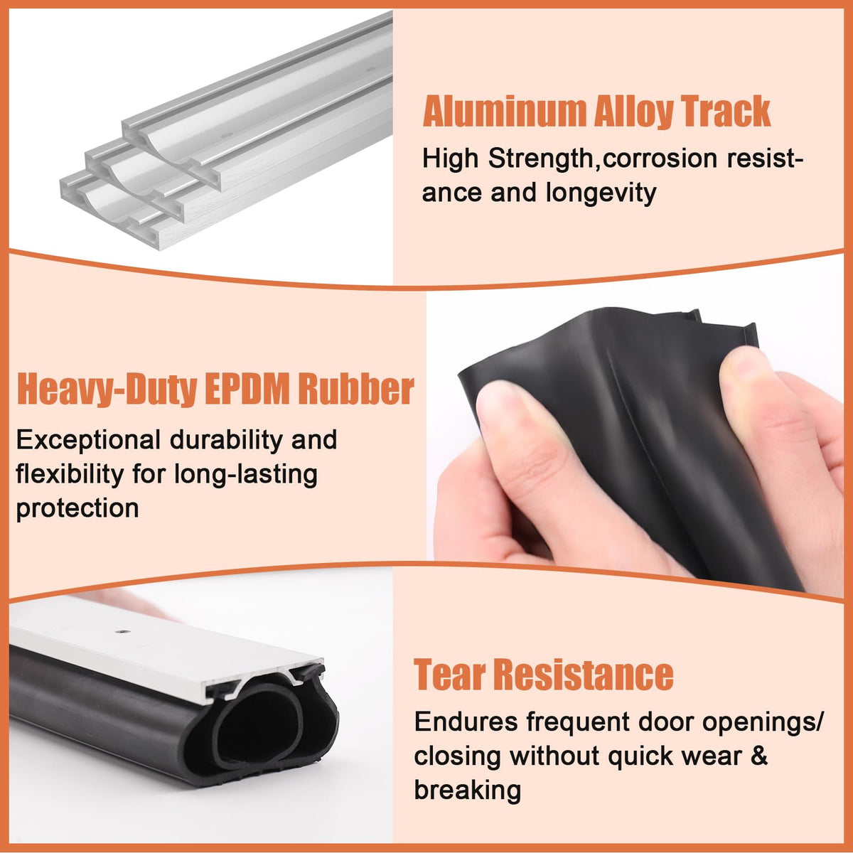 Nayotaa energy-saving seal reduces drafts and noise for a calmer space.