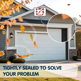 Nayotaa garage door seal sides close-up demonstrates edge protection against leaves and dust