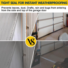 Nayotaa garage seal adhesive-strip closeup shows easy surface prep.