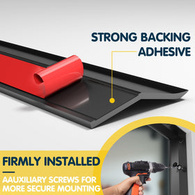 Nayotaa garage door seal installation on your door reduces drafts and noise effectively