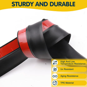 Nayotaa top and side seal blocks dust and rain for a cleaner, drier garage