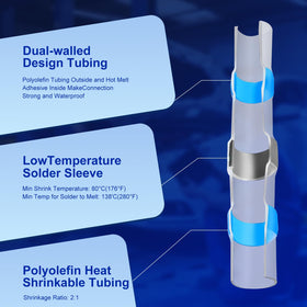 Nayoto white 26-24awg connectors for small-diameter wires.