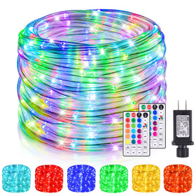 Nazuwke 99ft LED rope lights outdoor multicolor for vibrant decor.