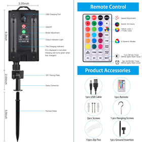 Nazuwke USB-solar rechargeable rope light for flexible outdoor use.