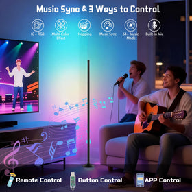 NBBUFF corner lamp music sync responds to rhythm