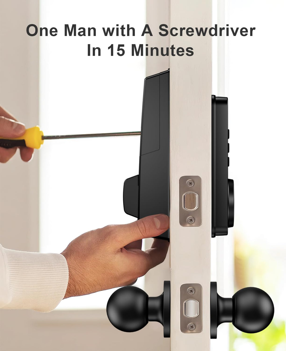 NBBX sturdy door handle included for seamless upgrade.