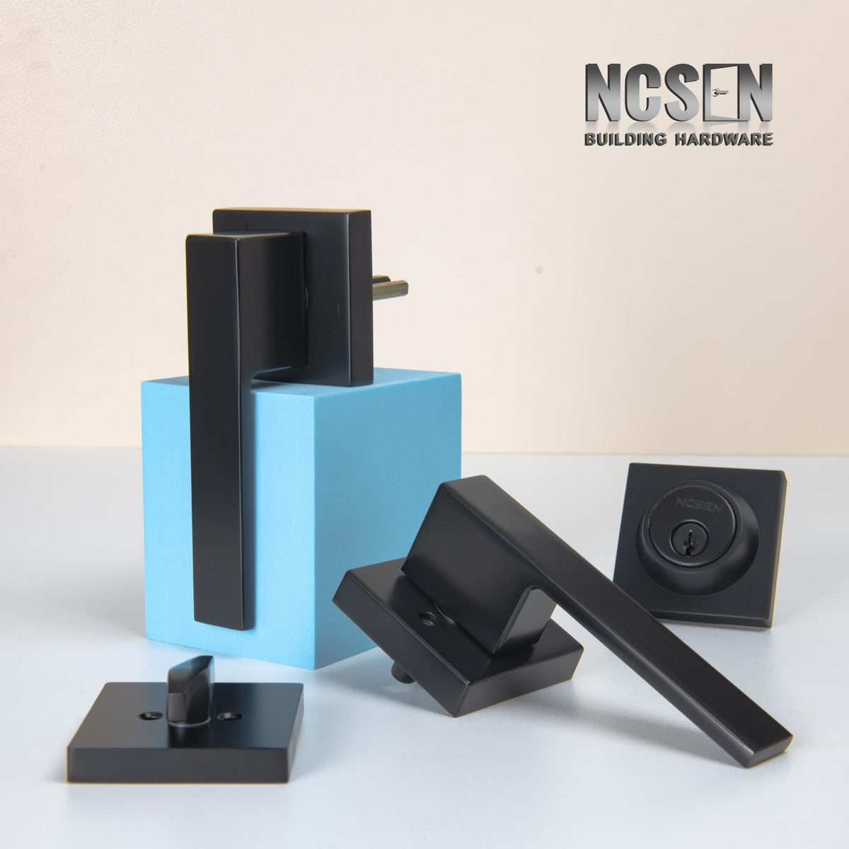NCSEN heavy-duty finish resists weather on outdoor doors.