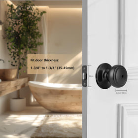 NCSEN interior turn button emphasizes easy privacy locking