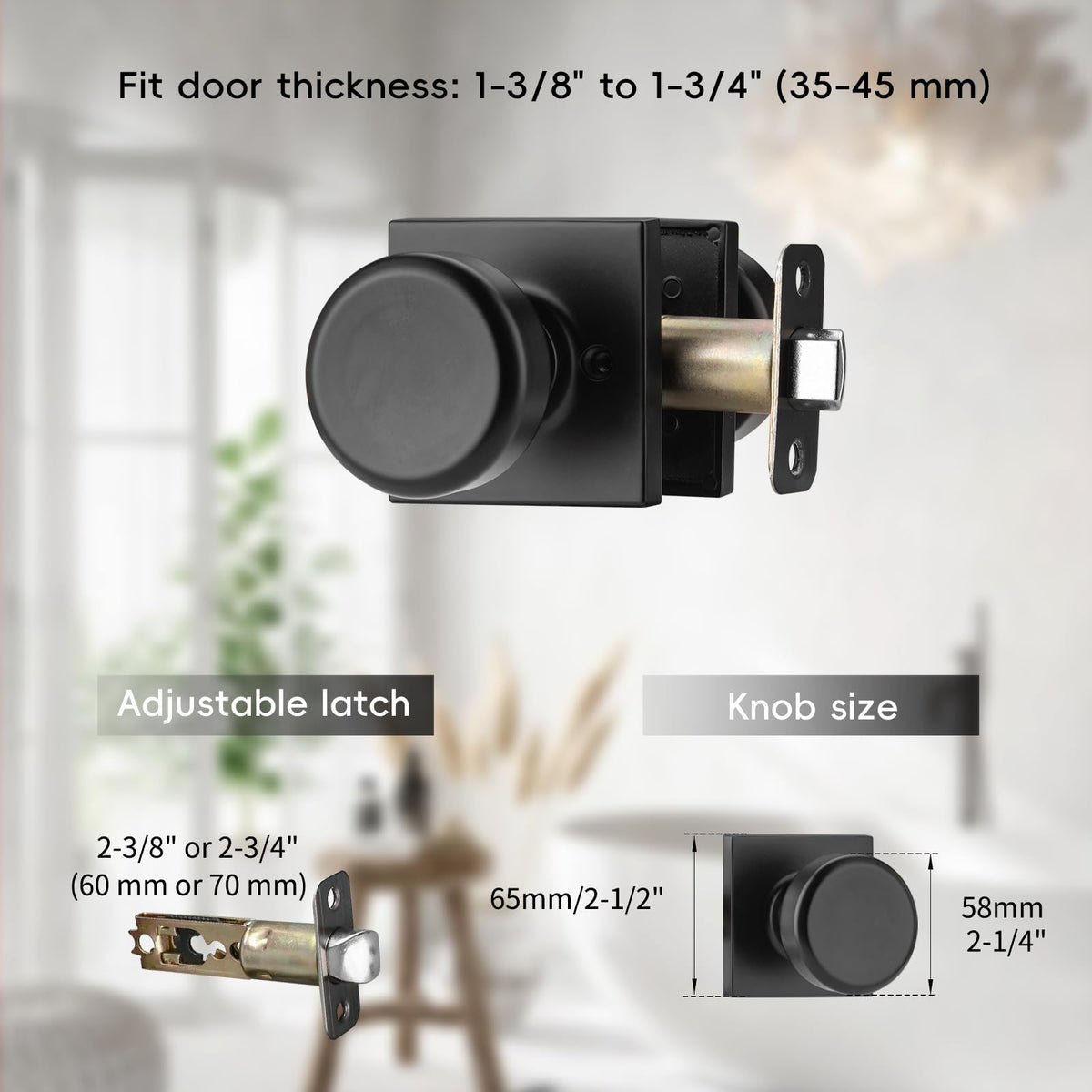 NCSEN square rosette faceplate highlighting contemporary design and secure mounting.