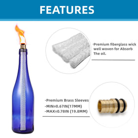 NCYOEW brass bottle throats add style and durability for tiki torches