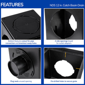NDS 1200BKITRTL1PK bottom knockout feature enables extra outlet option
