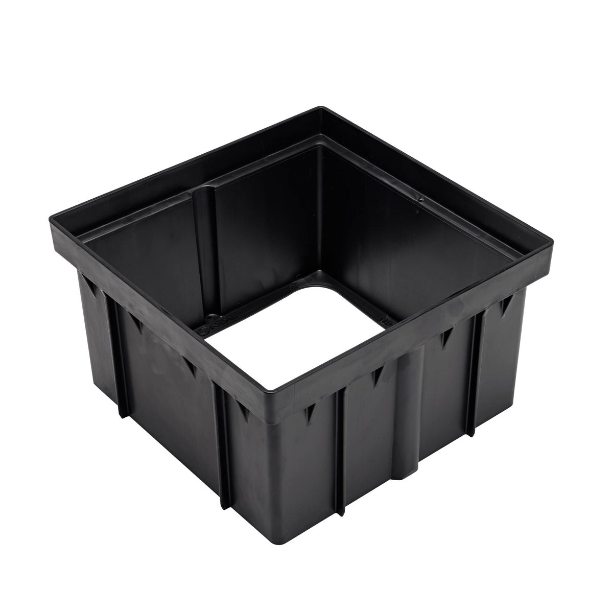 NDS catch-basin-riser six-inch-height elevates surface water capture for deeper basins.
