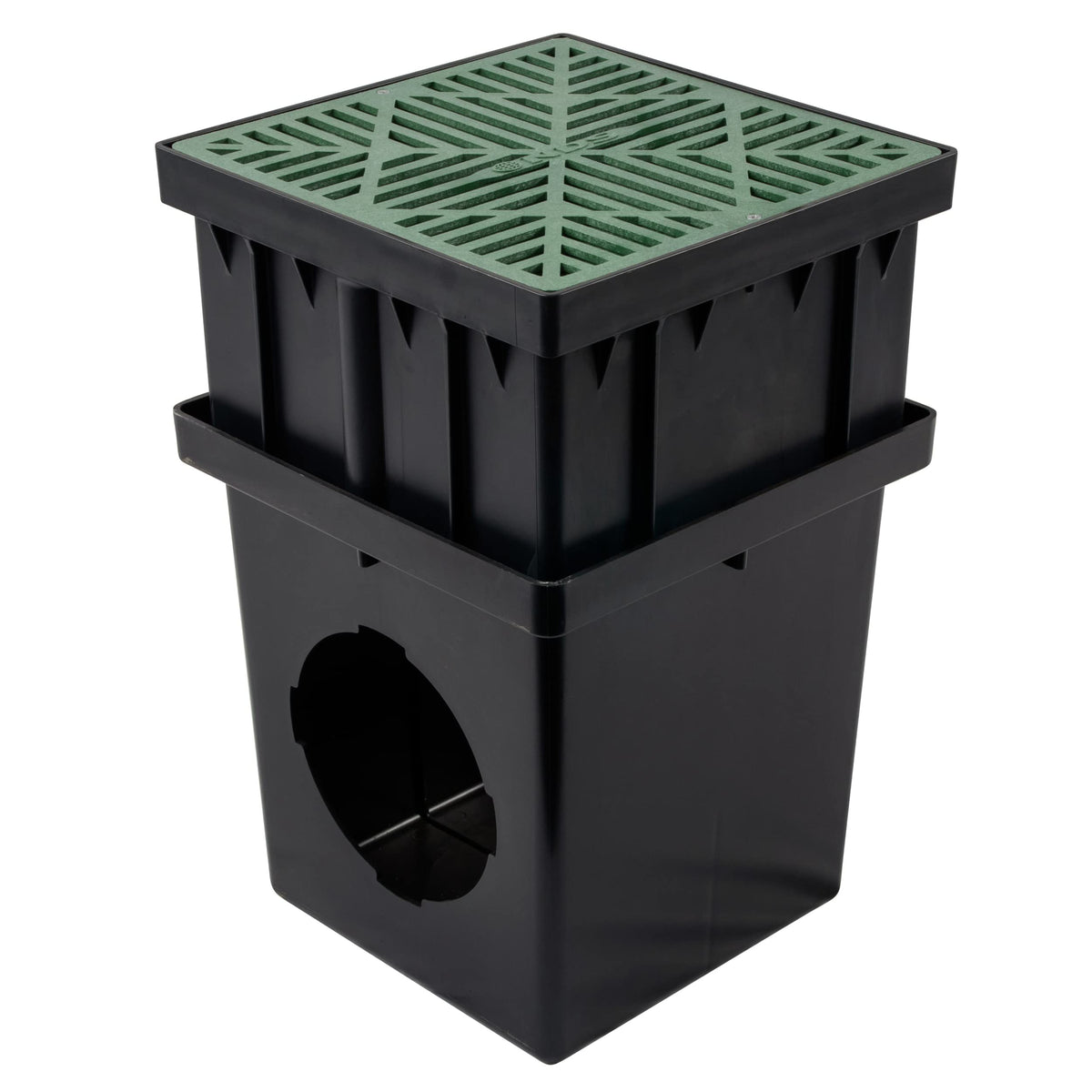 NDS catch-basin-riser-drain-grate-top-compatibility supports proper top grate fit.