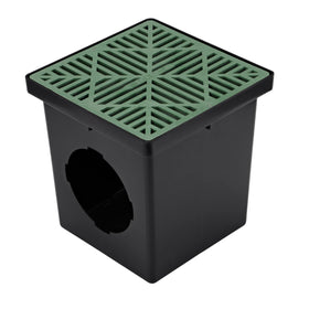 NDS drain grate blocks leaves and debris while draining.