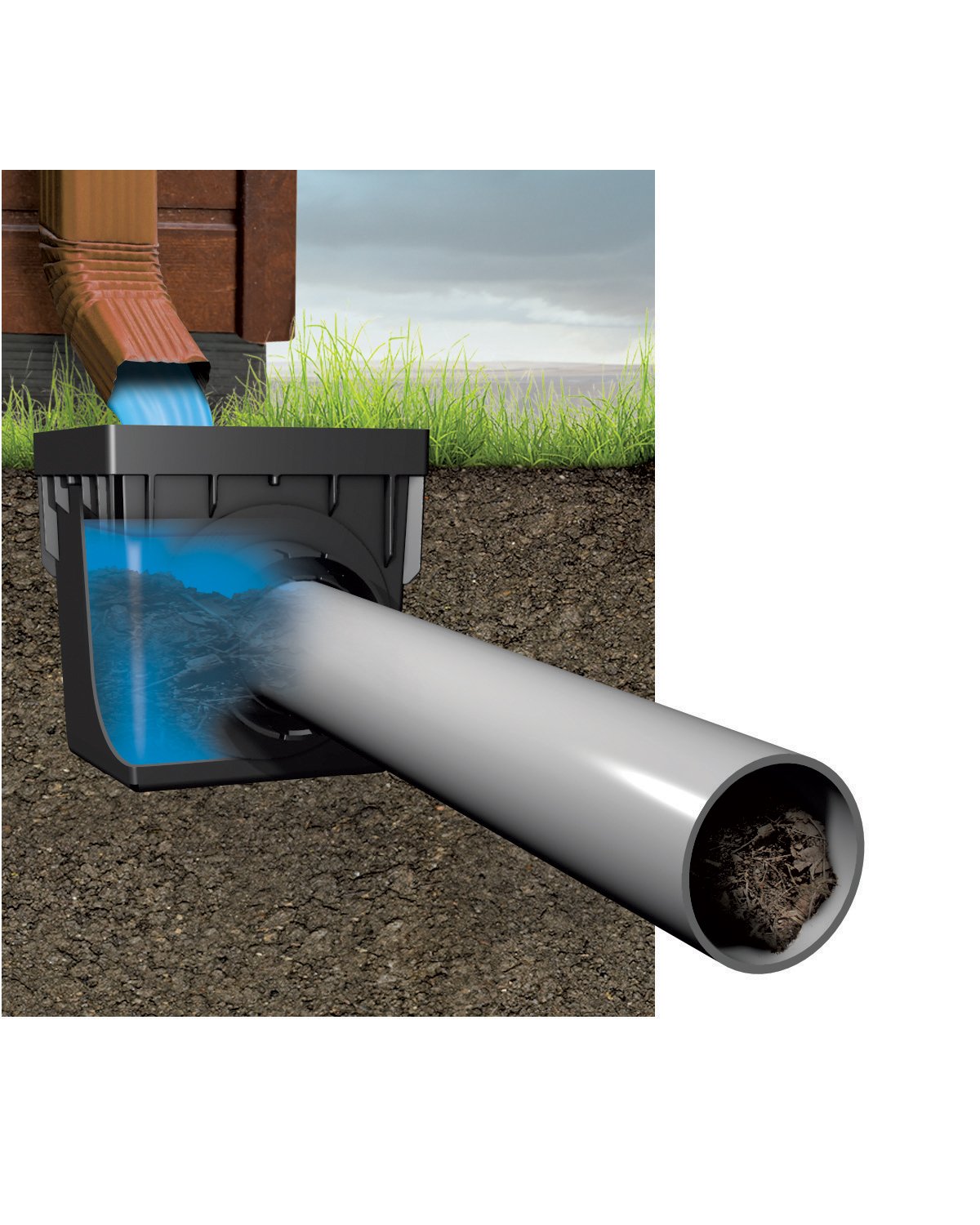 Filter permits water passage while reducing clogging potential