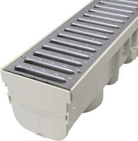 NDS Pro Series ADA-compliant channel drain supports safe pedestrian use