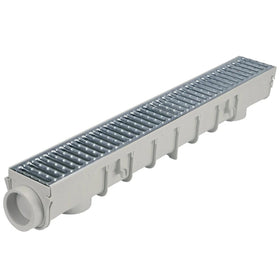 NDS Pro Series channel drain kit assembly showing modular components for easy installation