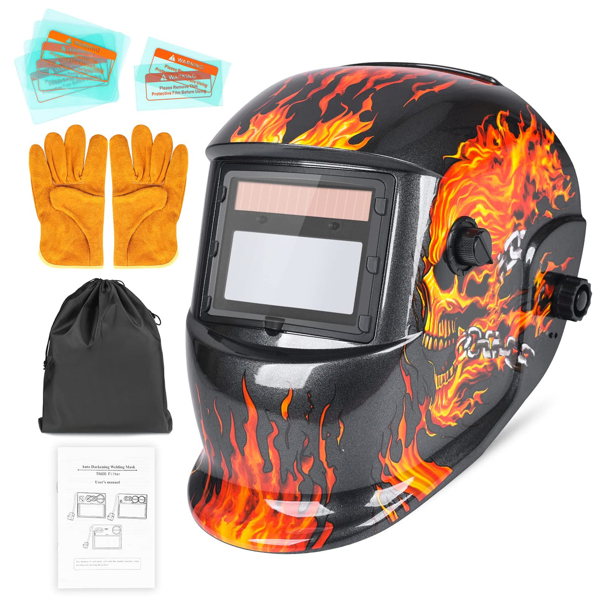 NDUUN Welding True Color Helmet with true color vision for precise welds