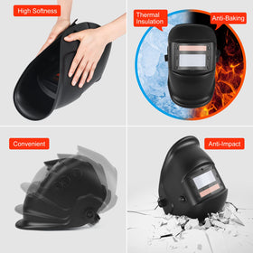 NDUUN helmet clear visor viewing area for multi-angle visibility.